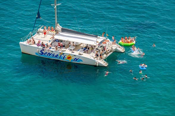 Festa in catamarano Sensation Barcelona